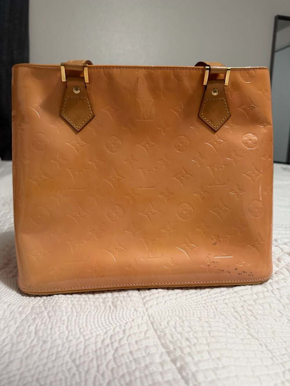 Louis Vuitton Monogram Vernis Houston Tote authenticity card included